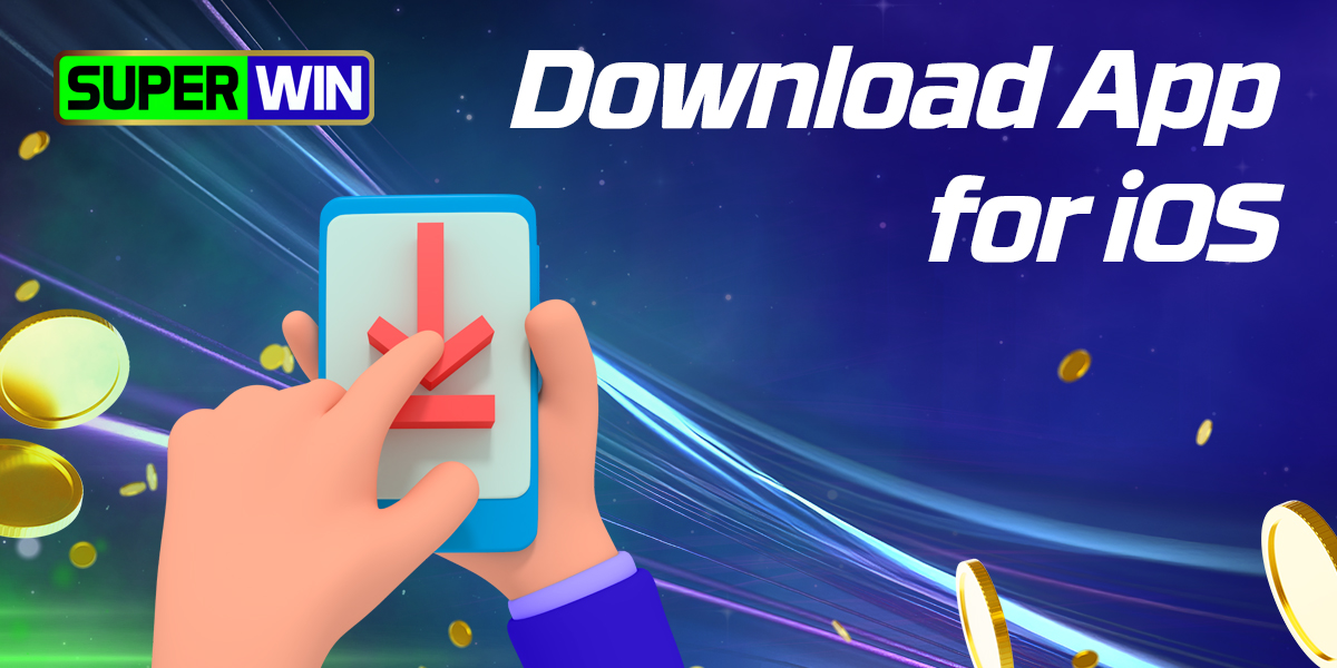 Step-by-step instructions on how to download and install SuperWin app on IOS