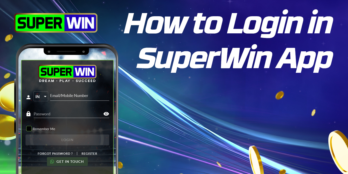 How to log in to your SuperWin account to start betting and playing at online casinos
