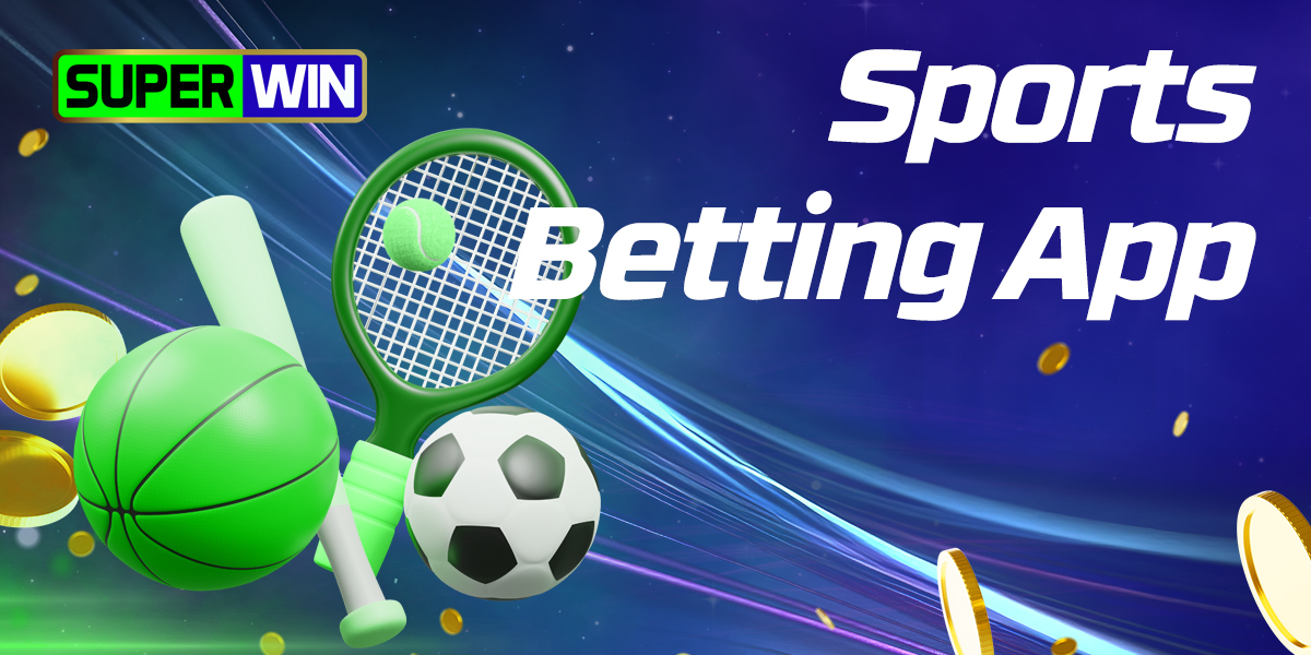 What sports events can Indian users bet on in the SuperWin application?