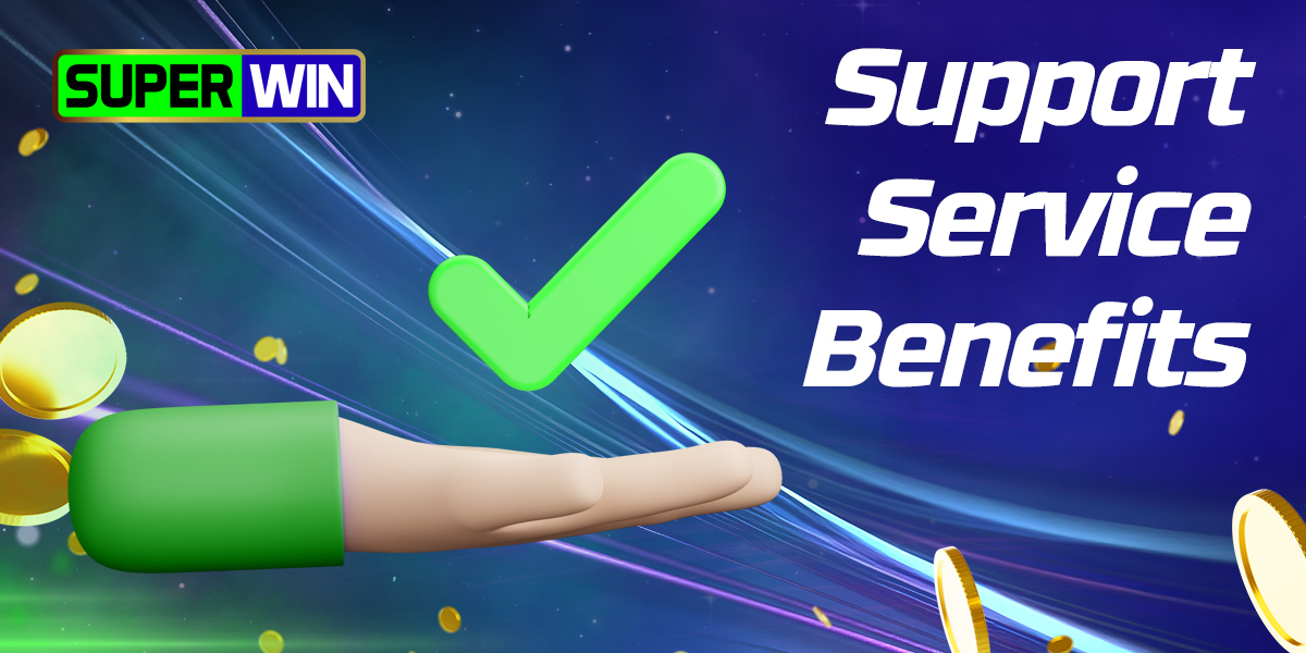 Advantages of SuperWin online bookmaker support service