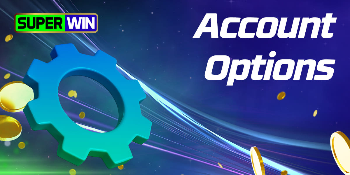 What account features are available to SuperWin users